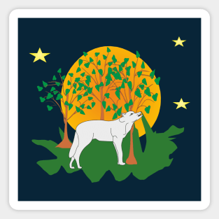 Wolf in the forest Magnet